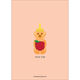 Coral Vertical Honey Bear Jewish New Year Cards Image 2 of 3